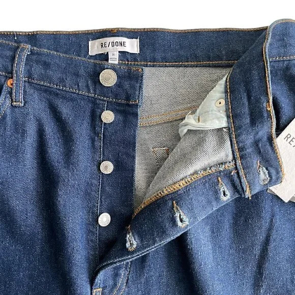 RE/DONE Jeans 70's Ultra High Rise Wide Leg Rigid Like - Picture 4 of 6